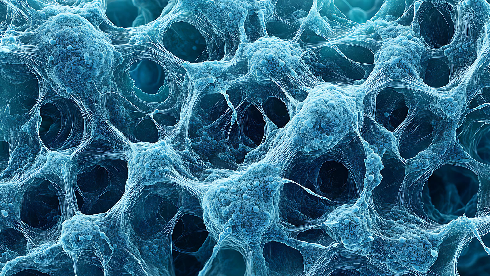 Illustration eines Biofilms